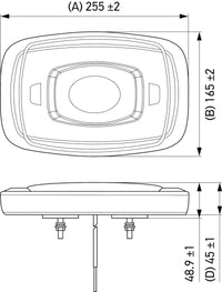 Thumbnail for Hella L/Bar Mini 10In Led (Mv Fxd Amber)