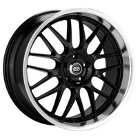 Thumbnail for Enkei Lusso 18x8 40mm Offset 5x120 Bolt Pattern Black w/ Machine Lip Wheel