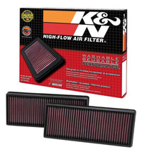 Thumbnail for K&N Replacement Air Filter 12.563in O/S Length x 5.25in O/S Width x 1.625in H (Inc 2 Filters)