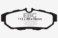 Thumbnail for EBC 10-14 Ford Mustang 3.7 Greenstuff Rear Brake Pads