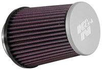 Thumbnail for K&N Universal Rubber Filter 3in Flg 4-1/2inch OD B / 2-1/4inch H - Silver Top