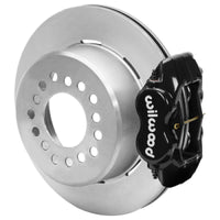 Thumbnail for Wilwood Chevy Monte Carlo Forged 4 Piston DynaPro Black Caliper HP32 VV Plain Rotor - 12.19x0.81