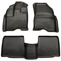 Thumbnail for Husky Liners 09-13 Lincoln MKS WeatherBeater Combo Black Floor Liners