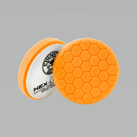 Thumbnail for Chemical Guys Hex-Logic Self-Centered Medium-Heavy Cutting Pad - Orange - 4in