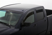 Thumbnail for AVS 04-15 Nissan Titan Crew Cab Ventvisor Outside Mount Window Deflectors 4pc - Smoke