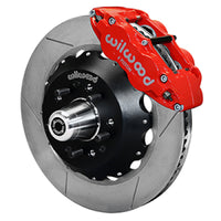 Thumbnail for Wilwood 55-57 Chevy Bel Air Superlite 6R Kit, 5 x 4.50in/4.75in Hub - 14.00in Slotted Rotor - Red