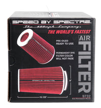 Thumbnail for Spectre Adjustable Conical Air Filter 9-1/2in. Tall (Fits 3in. / 3-1/2in. / 4in. Tubes) - Red