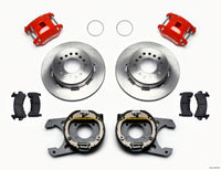 Thumbnail for Wilwood D154 P/S Park Brake Kit Red 12 Bolt 2.75in offset Staggered Shock