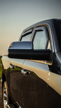 Thumbnail for EGR 2019 Dodge Ram 1500 Quad Cab SlimLine In-Channel WindowVisors Set of 4 - Dark Smoke