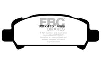 Thumbnail for EBC 02-06 Subaru Baja 2.5 Redstuff Rear Brake Pads