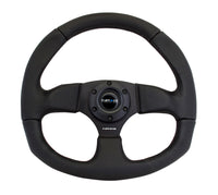 Thumbnail for NRG Reinforced Steering Wheel (320mm Horizontal / 330mm Vertical) Leather w/Black Stitching