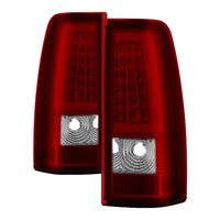 Thumbnail for xTune Chevy Silverado 1500/2500/3500 99-02 / Version 3 Tail Lights Red Clear ALT-ON-CS99V3-LBLED-RC