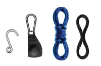 Thumbnail for Thule QuickDraw Ratchet System (For Boat Bow/Stern) Includes (2) 13in. Rope & 4 Hooks - Black/Silver