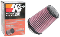 Thumbnail for K&N Universal Rubber Filter 2-1/2in Flg / 4-1/2in OD B / 3-1/2in OD T / 6in H - Black Top