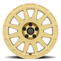 Thumbnail for ICON Ricochet 15x7 5x100 15mm Offset 4.6in BS 56.1mm Bore Gloss Gold Wheel