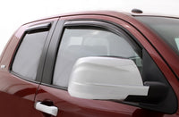 Thumbnail for AVS 07-18 Toyota Tundra Double Cab Ventvisor In-Channel Front & Rear Window Deflectors 4pc - Smoke