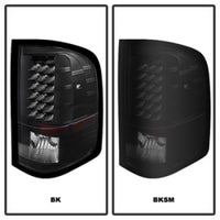 Thumbnail for Xtune Chevy Silverado 07-13 LED Tail Lights Black Smoke ALT-JH-CS07-LED-BKSM