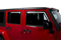 Thumbnail for Putco 07-18 Jeep Wrangler JK - 4 Door Element Tinted Window Visors