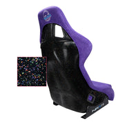 Thumbnail for NRG FRP Bucket Seat PRISMA Edition W/ pearlized Back Purple Alcantara - Large