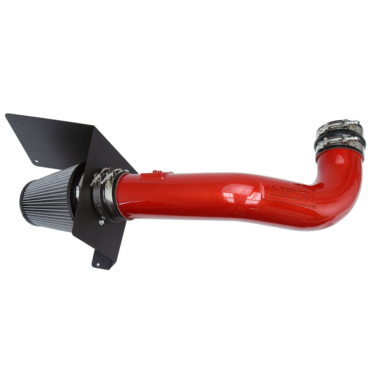 HPS Shortram Air Intake Kit 2009-2014 Cadillac Escalade 6.2L V8, Includes Heat Shield, Red