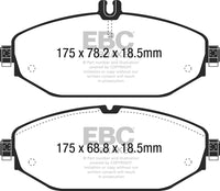 Thumbnail for EBC 15+ Mercedes-Benz C300 (W205) 2.0 Turbo Greenstuff Front Brake Pads