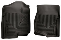 Thumbnail for Husky Liners 07-12 GM Silverado/Tahoe/Suburban/Escalade X-Act Contour Black Floor Liners