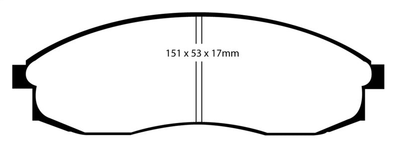 EBC 93-98 Nissan Skyline (R33) 2.5 GTS Greenstuff Front Brake Pads