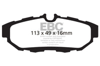 Thumbnail for EBC 10-14 Ford Mustang 3.7 Greenstuff Rear Brake Pads