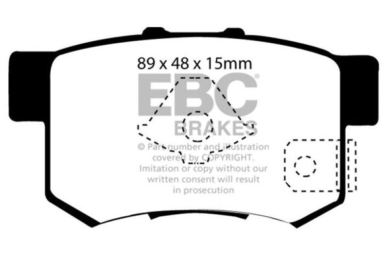 EBC 10-12 Acura RDX 2.3 Turbo Redstuff Rear Brake Pads