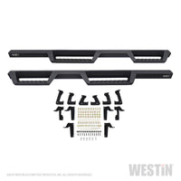 Thumbnail for Westin 18-20 Jeep Wrangler JL Unlimited 4DR HDX Drop Nerf Step Bars - Textured Black