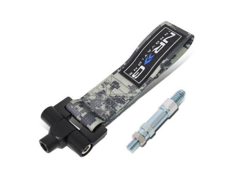 NRG Bolt-In Tow Strap Digital Camo- Lexus IS250/350 06+ (5000lb. Limit)