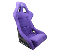 Thumbnail for NRG FRP Bucket Seat PRISMA Edition W/ pearlized Back Purple Alcantara - Large