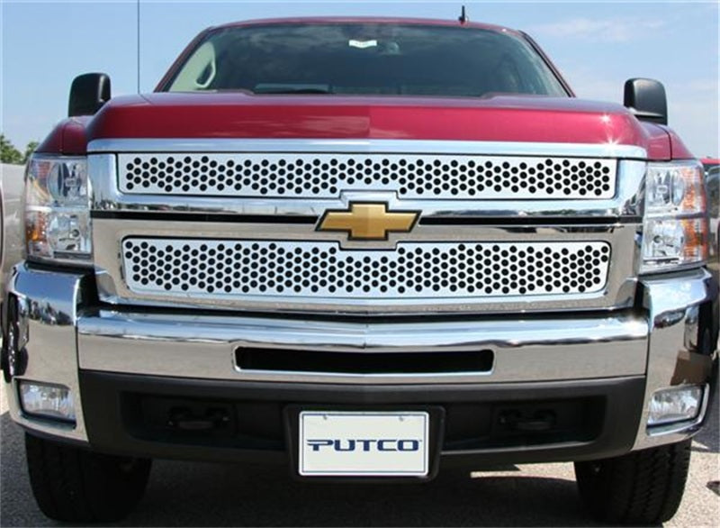 Putco 07-10 Chevrolet Silverado HD Punch Stainless Steel Grilles