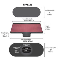 Thumbnail for K&N Air Filter with Carbon Fiber Top and Base