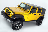 Thumbnail for AVS 07-18 Jeep Wrangler Unlimited Ventvisor Outside Mount Window Deflectors 4pc - Smoke