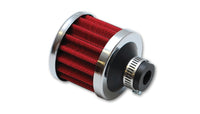 Thumbnail for Vibrant Crankcase Breather Filter w/Chrome Cap 2 1/8in 55mm Cone ODx2 5/8in 68mm Tallx5/8in 15mm ID