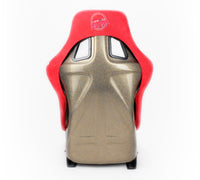 Thumbnail for NRG FRP Bucket Seat ULTRA Edition - Large (Red Alcantara/Gold Glitter Back)