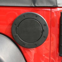 Thumbnail for Rugged Ridge Non-Locking Gas Cap Door Black 07-18 Jeep Wrangler