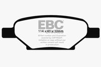 Thumbnail for EBC 04-06 Chevrolet Cobalt 2.0 Supercharged Greenstuff Rear Brake Pads