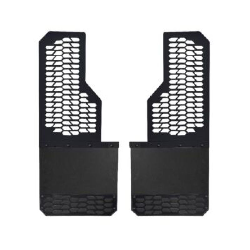 Putco 11-16 Ford SuperDuty - Set of 2 (Excl Dually Rear) Mud Skins - HDPE w/ Hex Shield