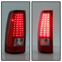 Thumbnail for Xtune Chevy Silverado 1500/2500/3500 03-06 LED Tail Lights Red Clear ALT-ON-CS03-LED-RC