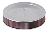 Thumbnail for K&N 5-1/8in / 14in ID X 1.5in O/S Flat Base Air Cleaner Assembly