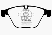 Thumbnail for EBC 11-12 BMW 1M Coupe 3.0 Twin Turbo Greenstuff Front Brake Pads