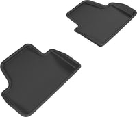 Thumbnail for 3D MAXpider 14-20 BMW 4 Series Convertible Kagu 2nd Row Floormats - Black