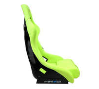 Thumbnail for NRG FRP Bucket Seat PRISMA Edition - Large (Neon Green Alcantara/  Pearlized Back)