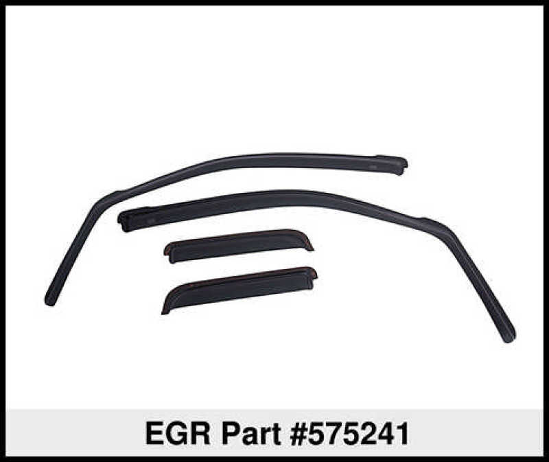 EGR 14-22 Jeep Cherokee In-Channel Window Visors Front/Rear Set Dark Smoke