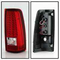 Thumbnail for Xtune Chevy Silverado 1500/2500/3500 03-06 LED Tail Lights Red Clear ALT-ON-CS03-LED-RC