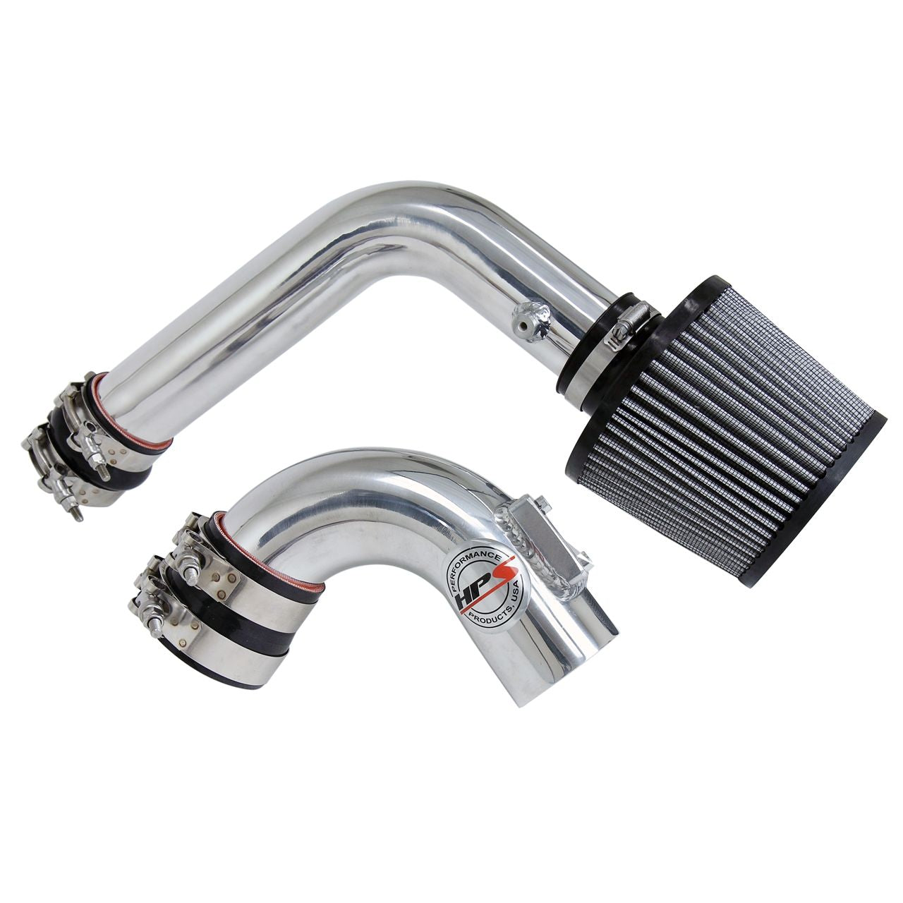 HPS Polish Cold Air Intake (Converts to Shortram) for 03-09 Mazda Mazda3 2.0L 2.3L Non Turbo