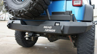 Thumbnail for Road Armor 07-17 Jeep Wrangler JK Stealth Rear Non-Winch Bumper w/Tire Carrier - Tex Blk