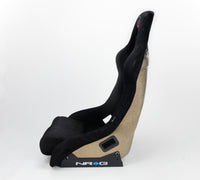 Thumbnail for NRG FRP Bucket Seat ULTRA Edition - Large (Black Alcantara/Gold Glitter Back)